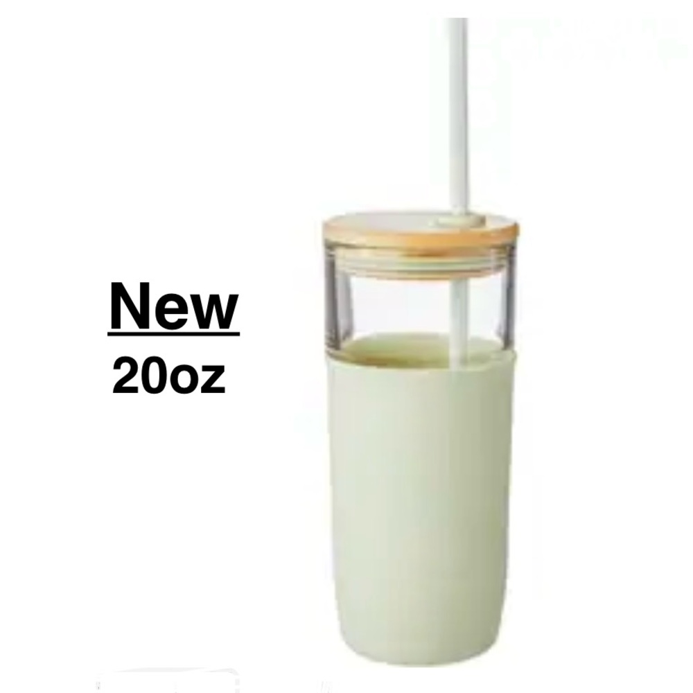 New LIFE AT HOME Glass To Go Tumbler - Sage never used ⭐️⭐️⭐️⭐️